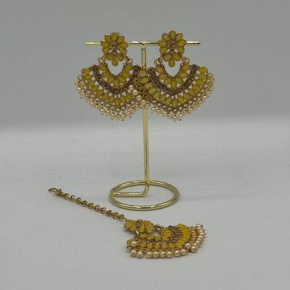 Teer Headpiece and Earrings Set