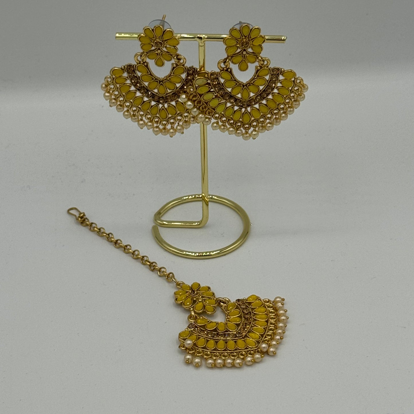 Teer Headpiece and Earrings Set